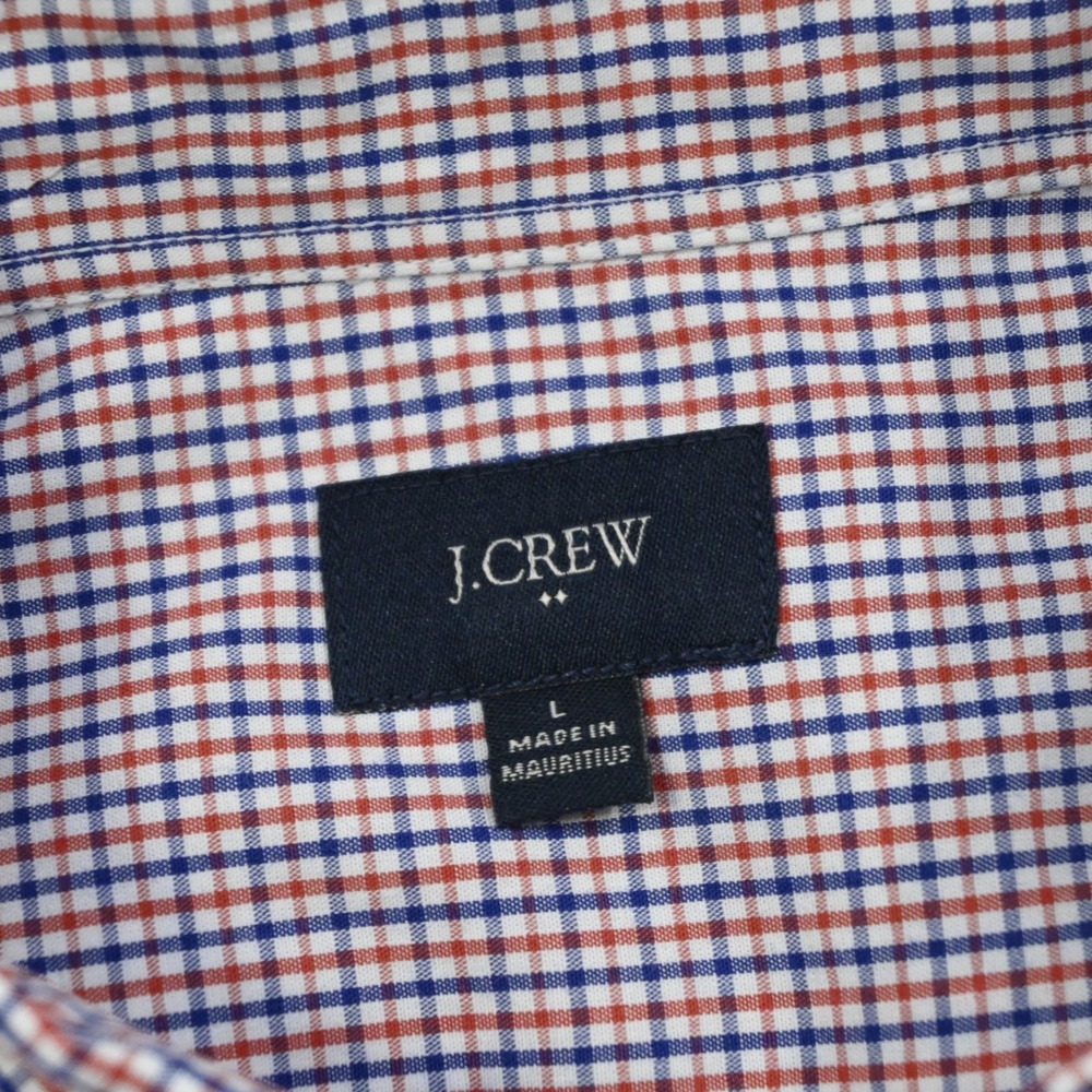 J.CREW Button Up Dress Shirt Plaid Long Sleeve Front Pocket Mens Size Large - Picture 7 of 10